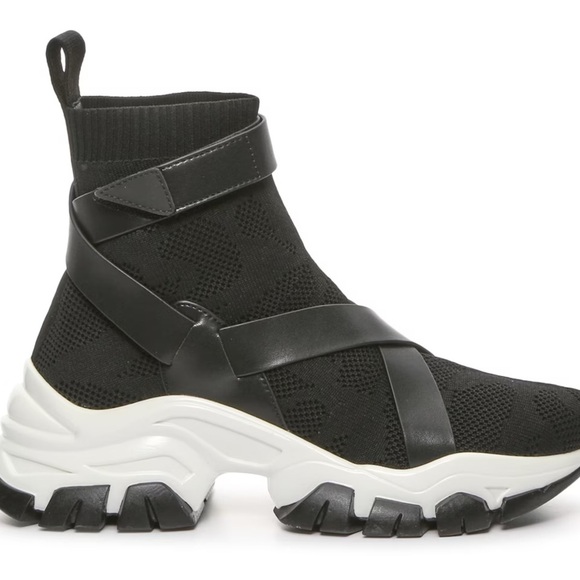 JENNIFER LOPEZ CEMENT 82 SPORT SNEAKER- BLACK/WHITE SIZE 7.5 (NEW WITH TAGS) - Picture 2 of 9